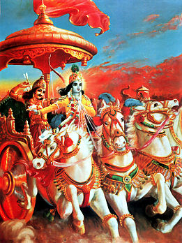 Krishna und Arjuna - Kurukshetra
